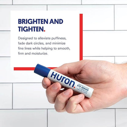 Huron Eye Serum - Men’s Eye Roller - Helps Alleviate Dark Circles, Fine Lines and Puffiness - Contains Niacinamide & Caffeine - Apply Twice a Day