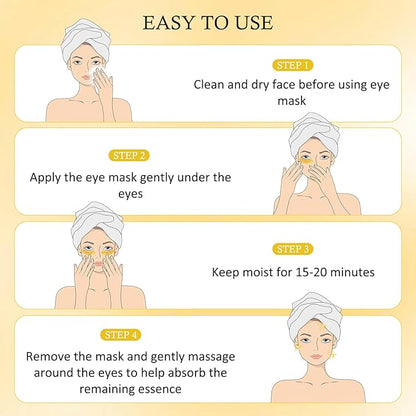 24 Pairs Under Eye Patches for Puffy Eyes and Dark Circles, Collagen Under Eye Mask Skin Care Products, Snail Mucin Eye Patches, Wrinkle Patches