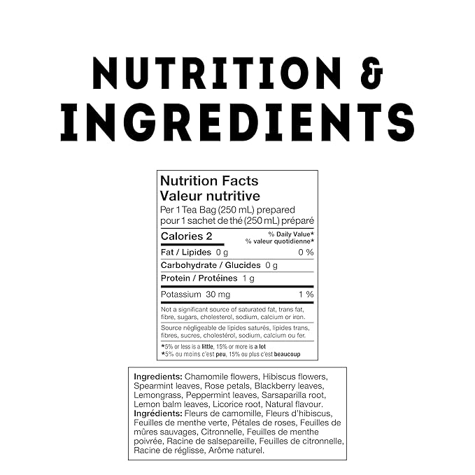 TAZO Passion Herbal Tea Bags, Hot or Iced, Caffeine Free, 20 Total Tea Bags