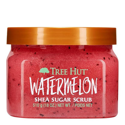 Tree Hut Watermelon Shea Sugar Scrub | Exfoliating Body Scrub Removes Dead, Dry Skin for a Soft & Hydrated Feel | Nourishing Essential Body Care | 18 fl oz.