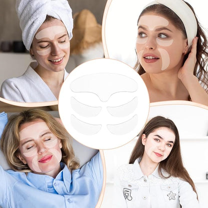 10 Pcs Forehead Wrinkles Patches Reusable Anti Wrinkle Patches Wrinkle Remover Mask Silicone Face Tape Smooth Fine Lines Wrinkles Treatment for Women Facial Beauty Skincare