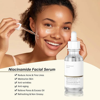 Niacinamide 10% + Zinc 1% Face Serum for Women, 30ML/1 Fl Oz - Refresh & Soothe Your Skin with Niacinamide Facial Serum for Acne (2)