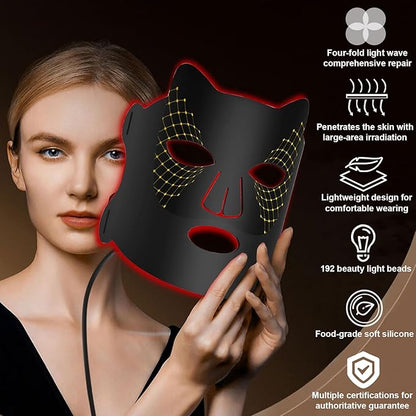 Red Light Therapy Mask, Pure Infrared 850 Red Light Face Mask Light Therapy, Portable Facial Led Mask Skincare