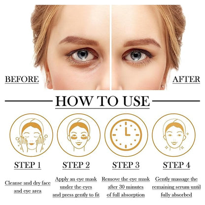 30PCS Lip Mask & Under Eye Patches Skincare Set,Moisturizing Gold Under Eye Masks,Pink Lip Masks Skin Care Set for Lip & Eye Skin