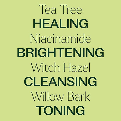 Plant Therapy Tea Tree with Niacinamide Facial Serum 1 oz with Tea Tree Essential Oil, Witch Hazel, and Willow Bark, Excellent for Problem Skin While Creating Healthy, Clear Skin