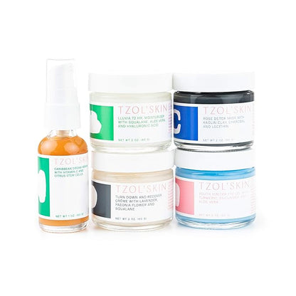 TZOL' SKIN Skin Collection Set- Essential Skincare Set, Vegan, Free of Paraben, Silicones, and Sulfates. Always Cruelty Free.