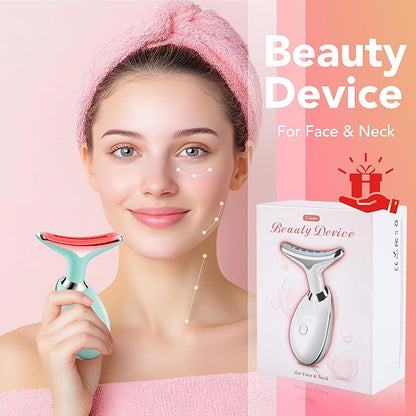 Red-Light-Therapy-for-Face, Facial Massager Wand with 7 Color - Birthday, Christmas, Mothers Day, Valentines Day, Self Care Gifts for Her Women Mom Best Friend Wife Teacher (Emerald Green)