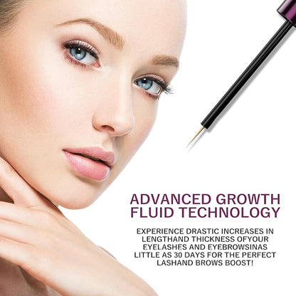 EYELASH Growth Serum for Longer Fuller Healthier Eyelashes and Brows Natural Formula 5ML (5ML, Count, 1)