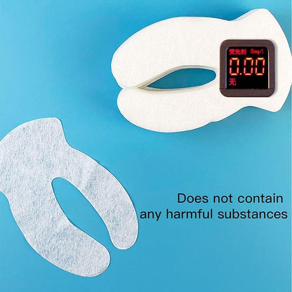 Eye Compressed Paper Sheet, U Shape Cotton Disposable Under Eye Sheet 200pcs, Eye Compressed Sheet, Soft for SPA