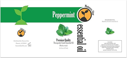 Peppermint Essential Oil 2-Pack (16oz Each, 32oz Total) – Therapeutic Grade – Candle Making – Peppermint Oil Bulk