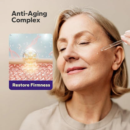 10% Peptide Serum (2 Fl Oz), Collagen Peptide Serum, Hyaluronic Acid & Niacinamide, Anti-Aging Argireline, Hydrating, Firming & Wrinkle-Reducing Face Serum