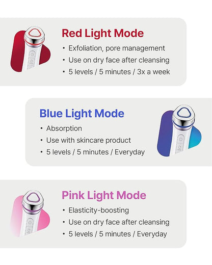 Centellian 24 Madeca Prime Facial Toning Device - 3-in-1, Glowing Glass Skin, Better Absorption, Ultra Light. Microcurrent, Premium Korean Skin Care.