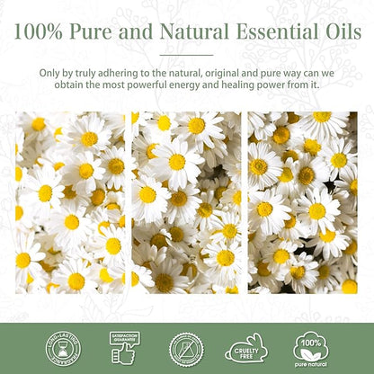 1.01FL.OZ Chamomile Essential Oil, Pure Aromatherapy Essential Oils for Diffuser, Humidifier, Scented Oils for Soap, Candle, Bath Bombs Making(30ML)