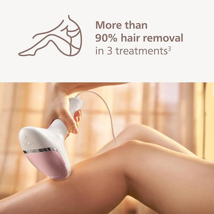 Philips Lumea 8000 Series IPL Hair Removal Device - Alternative to Laser Hair Removal, SenseIQ Technology and Lumea App, 2 Attachments for Body & Face, for Women & Men, BRI932/03