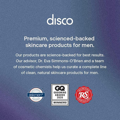 Disco Men's Eye Bag Treatment, Roller Serum for Men, Under Eye Cream Natural Caffeine Anti Aging Stick Balm, Reduce Puffiness, Wrinkles, Dark Circles, Crows Feet, Bags, Dark Circles, Lines, Puffiness