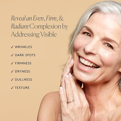 Naked & Thriving Wrinkle-Fighter Set, Includes Renew Resurfacing Night Serum (30 mL) & Illuminate C+ Serum (30 mL), Clinical Results, Dermatologist Loved, Hylauronic Acid & Bakuchiol (Set of 2)