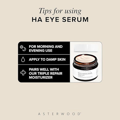 Asterwood Triple Repair Serum (8 oz) + Hyaluronic Acid Eye Serum