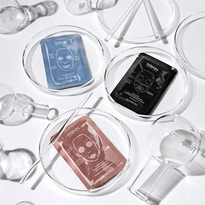 111SKIN Cryo De-Puffing Energy Facial Mask - Fragrance Free - Tighten, De-Puff & Refresh - Peptides & Caffeine - Set of 5 (1 oz each) - Depuffing Face Mask