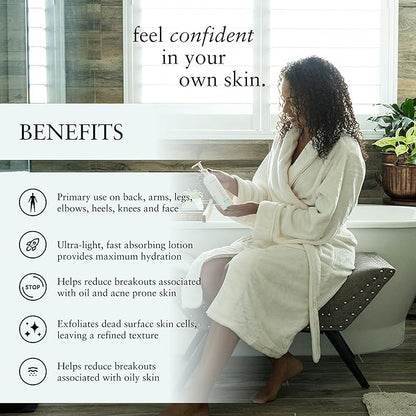 Perfect Image Gly + Sal Exfoliating Body Lotion, 8% Glycolic Acid and 2% Salicylic Acid Lotion Enhanced with Green Tea, Papaya, Bearberry, Licorice and Amino Complex