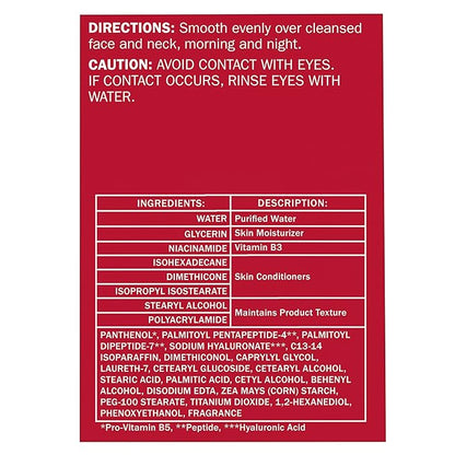 Olay Niacinamide Face Moisturizer, Firming Cream for Women, Non-Greasy - Anti-Wrinkle, Anti-Aging, Hydrating, Renewing, Stronger Skin Barrier, Smooths - Peptides, 1.7 Oz