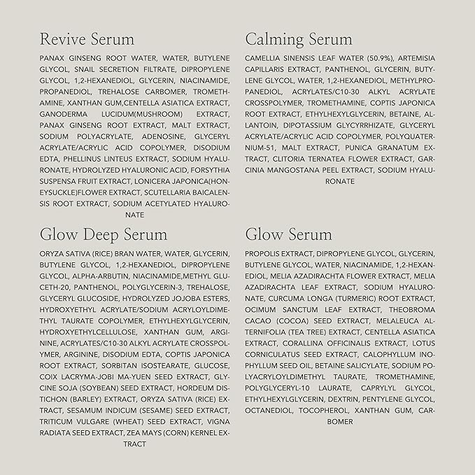 Beauty of Joseon Serum Line (Hanbang Serum Discovery Kit) with Revive Eye Serum Retinal Niacinamide