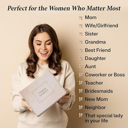 10-Piece Spa Gift Box for Women | Self-Care Set with Eye Mask, Loofa, Bath Bombs, Face Masks, Bubble Bath, Lotion, Body Wash & Bath Salt | Perfect Gift for Mom, Grandma, Wife, or Loved Ones