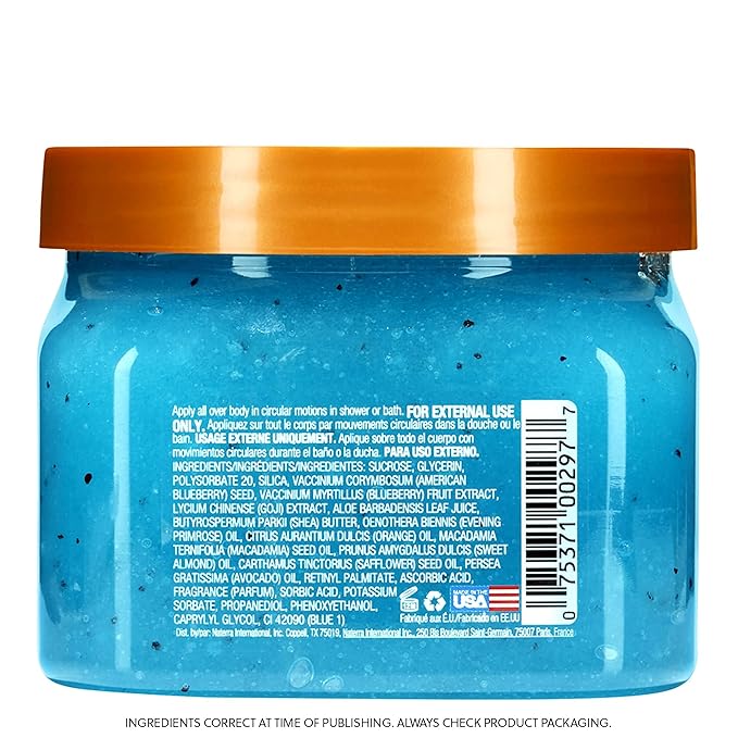 Tree Hut Sugared Fantasy Shea Sugar Scrub | Exfoliating Body Scrub Removes Dead, Dry Skin for a Soft & Hydrated Feel | Nourishing Essential Body Care | 18 fl oz.