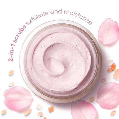 Dove Himalayan & Rose Body Scrub Exfoliates and Deeply Nourishes for Smooth, Radiant Skin 15oz