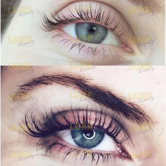 Luxe Beauty Lashes Eyelash Growth Serum - Longer, Fuller, Lush Lashes and Eyebrows - all Natural Lash and Thicker Eyelashes and Fuller Eyebrows - 0.23 ounce