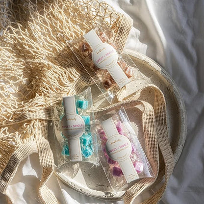 Sugar Scrub Candy 36pcs, For Exfoliating Hands, Feet Turns into Lotions l Lavender Luxury, Ocean Mist, Vanilla Brown Sugar