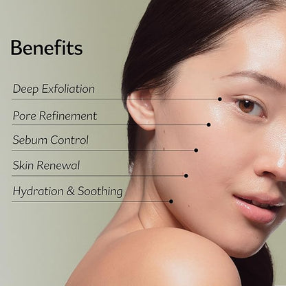 PESTLO Spicule Re-Born Exfoliating Peeling Mask 4.23 oz./120ml - Gentle Exfoliation, Nourishing, Hydrating, Sebum Control, Soothing, Radiant Skin, Pore Tightening, All Skin Types