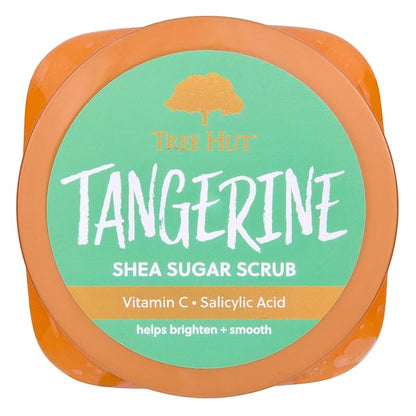 Tree Hut Tangerine Shea Sugar Scrub | Exfoliating Body Scrub Removes Dead, Dry Skin for a Soft & Hydrated Feel | Nourishing Essential Body Care | 18 fl oz.