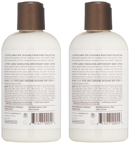 Peter Lamas Spa Sensuals Energizing Antioxidant Body Lotion, 8 fl oz (Pack of 2)