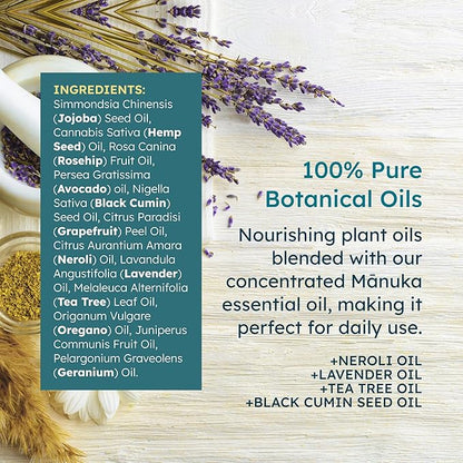 Manuka Face Oil (1 Oz) - Manuka Skin Care Facial Oil Serum for Dry or Sensitive Skin – Anti-Aging Oil for Face for Women & Men