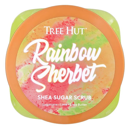 Tree Hut Rainbow Sherbet Shea Sugar Scrub | Exfoliating Body Scrub Removes Dead, Dry Skin for a Soft & Hydrated Feel | Nourishing Essential Body Care | 18 fl oz.